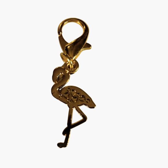 Flamingo Hug Charm Keychain Clip Inspirational Card - Picture 6 of 6